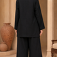 Noir Elegance – Embellished Black 2-Piece Suit