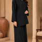 Noir Elegance – Embellished Black 2-Piece Suit