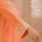Peach Embroidered 3-Piece Suit