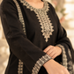 Embroidered Noir Luxe 3-Piece Suit
