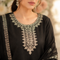 Embroidered Noir Luxe 3-Piece Suit