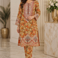 Floral Embroidered 2-Piece Suit