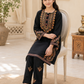 Black Embroidered 2-Piece Suit