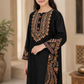 Black Embroidered 2-Piece Suit