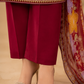 Premium Maroon Floral Embroidered 3-Piece Lawn Suit