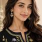 Midnight Bloom Embroidered 3-Piece Lawn Suit – Black Floral Elegance