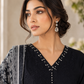 Black Embroidered 3-Piece Lawn Suit