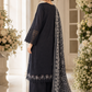 Black Embroidered 3-Piece Lawn Suit