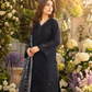 Black Embroidered 3-Piece Lawn Suit