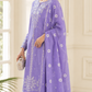 Embroidered Lawn 3-Piece Suit with Printed Dupatta