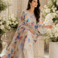 Floral Printed Lawn 3-Piece Suit with Embroidered Lace & Printed Dupatta
