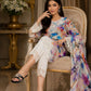 Floral Printed Lawn 3-Piece Suit with Embroidered Lace & Printed Dupatta