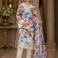 Floral Printed Lawn 3-Piece Suit with Embroidered Lace & Printed Dupatta